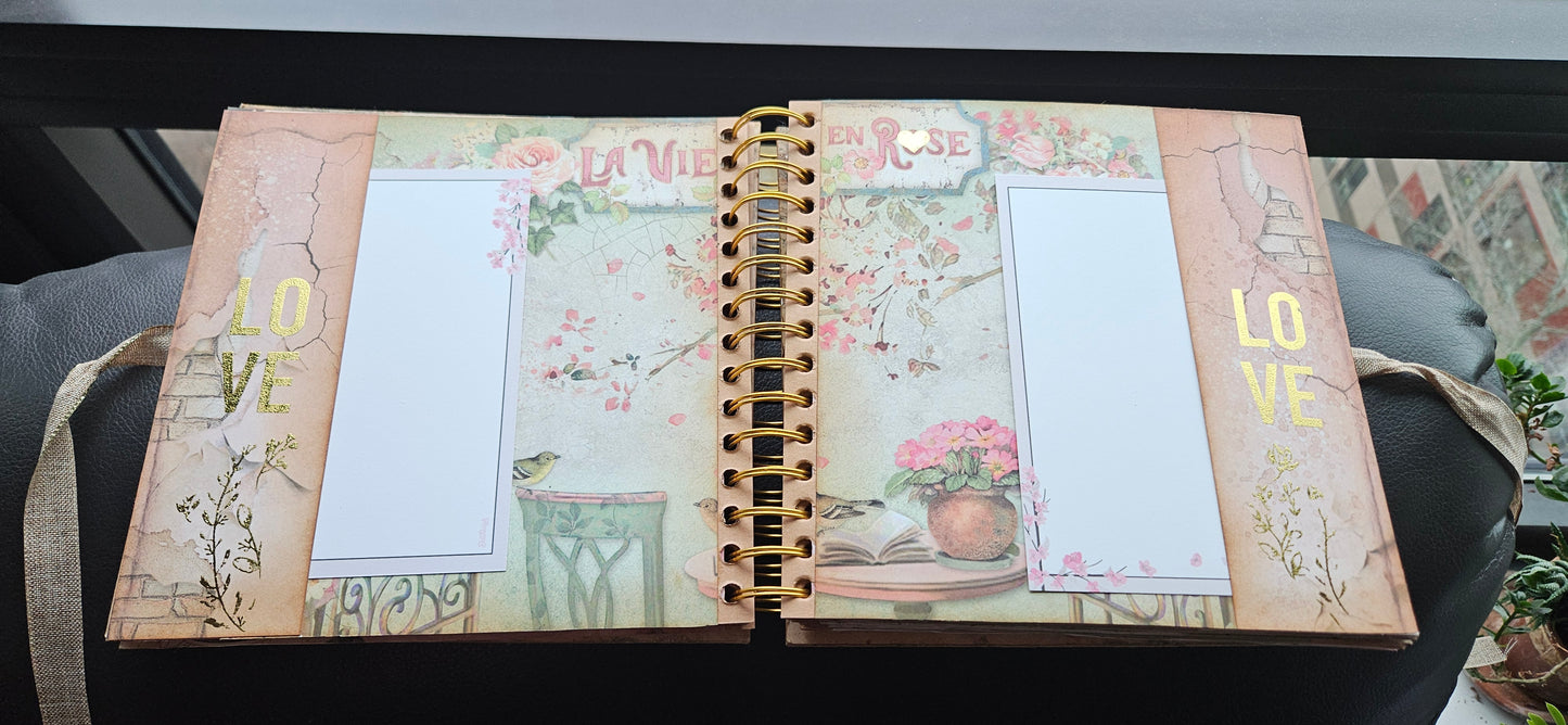Vintage Pink Rose Junk Journal