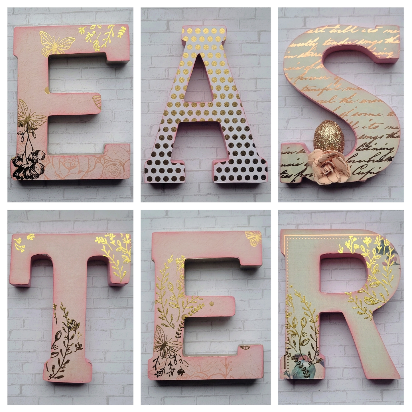 "EASTER" Wooden Stand Up Letters