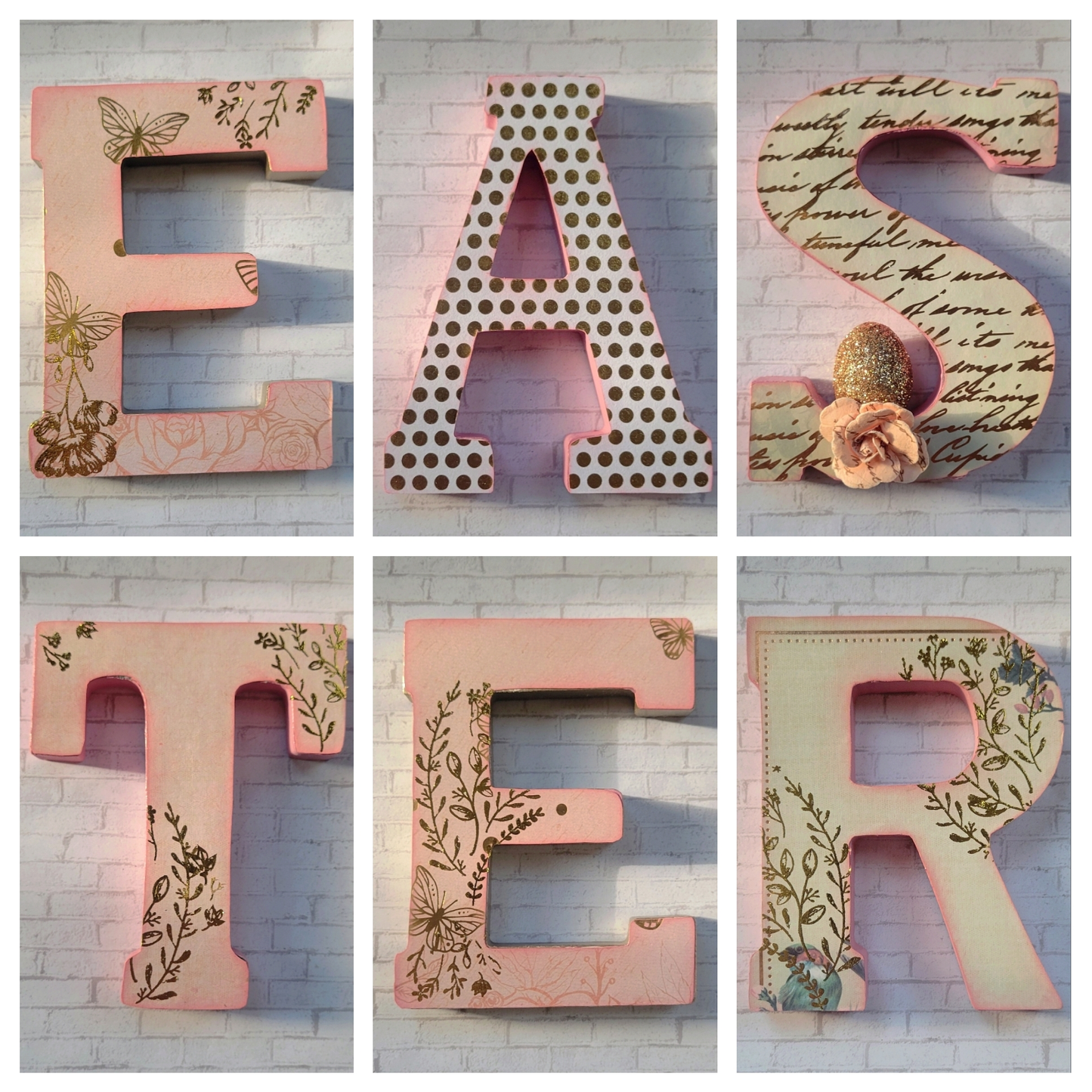 "EASTER" Wooden Stand Up Letters