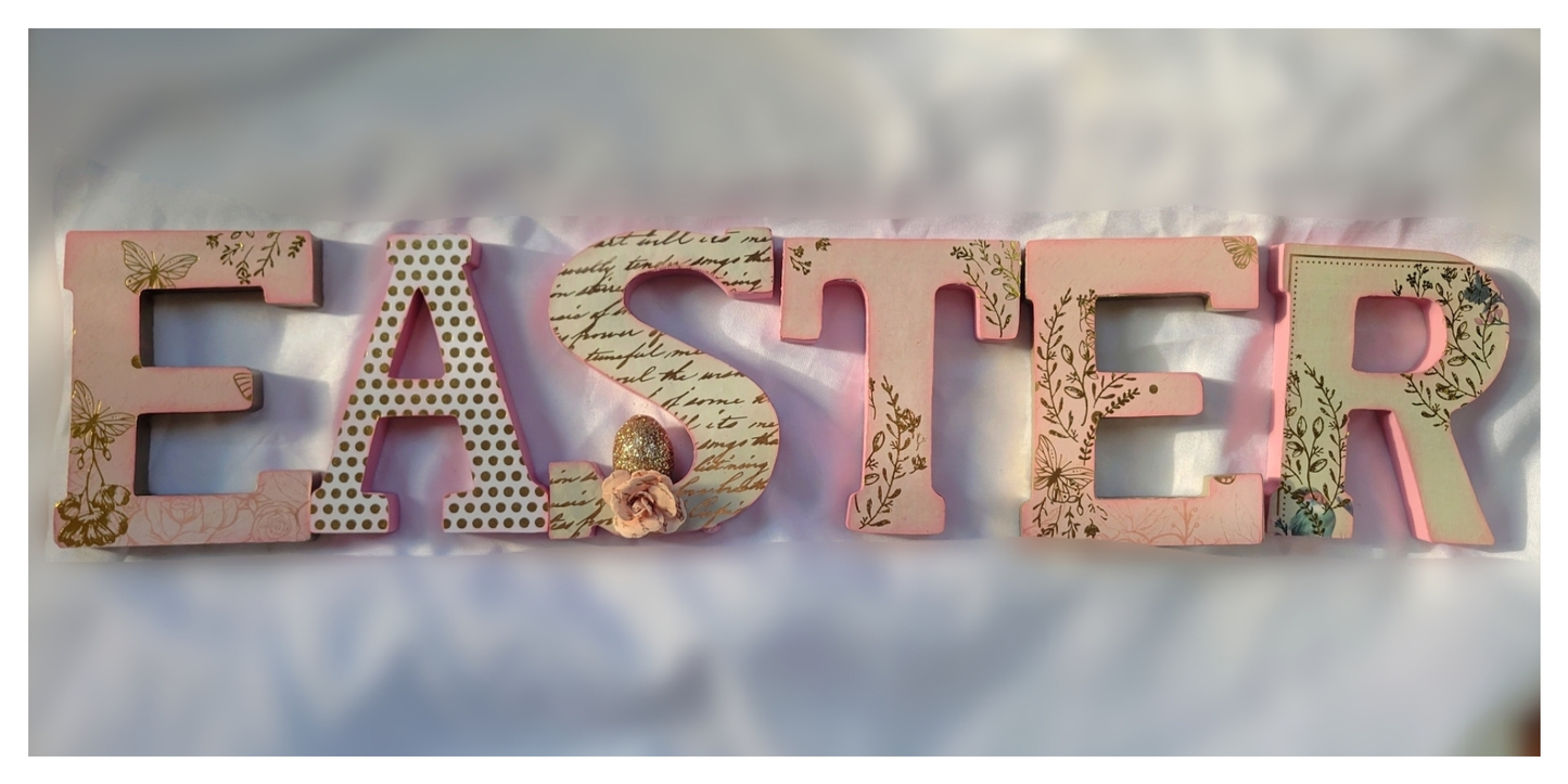 "EASTER" Wooden Stand Up Letters