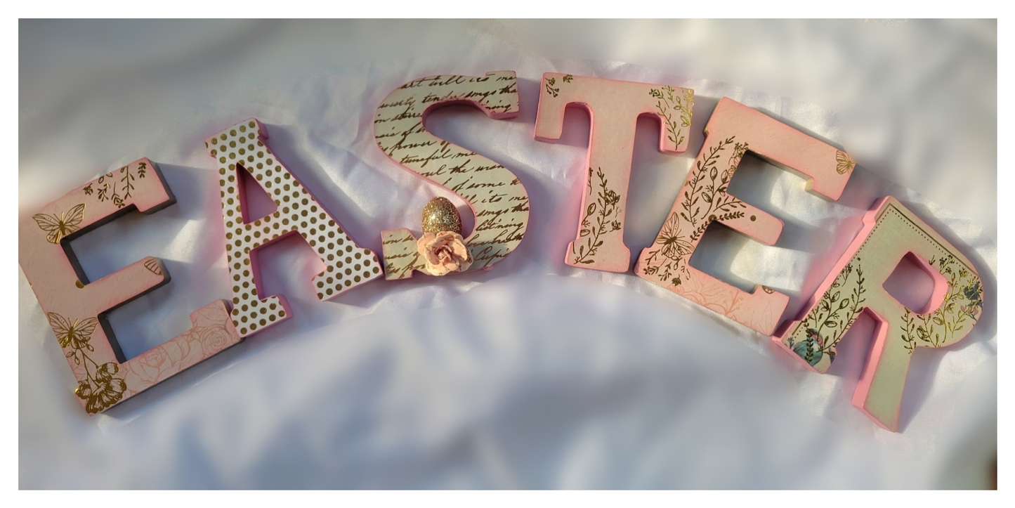 "EASTER" Wooden Stand Up Letters