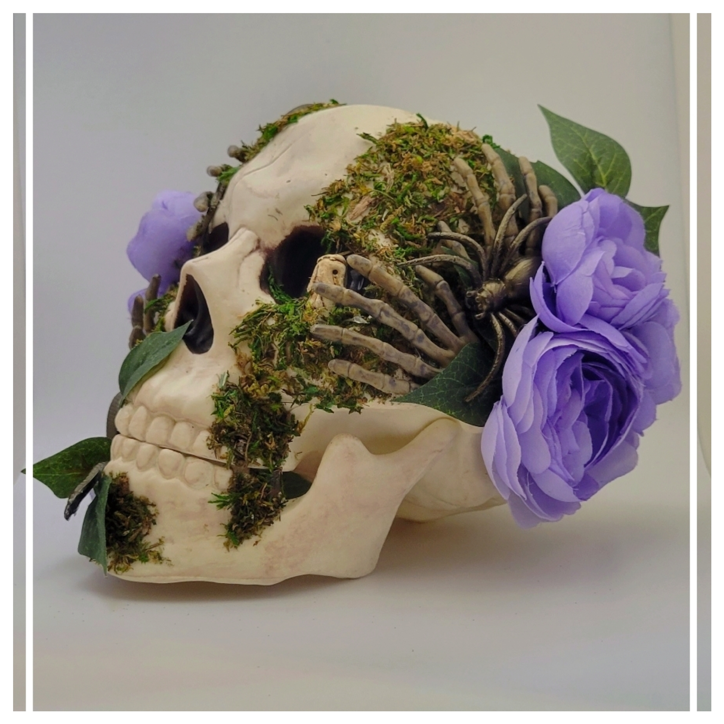 Purple Garden Halloween Skull