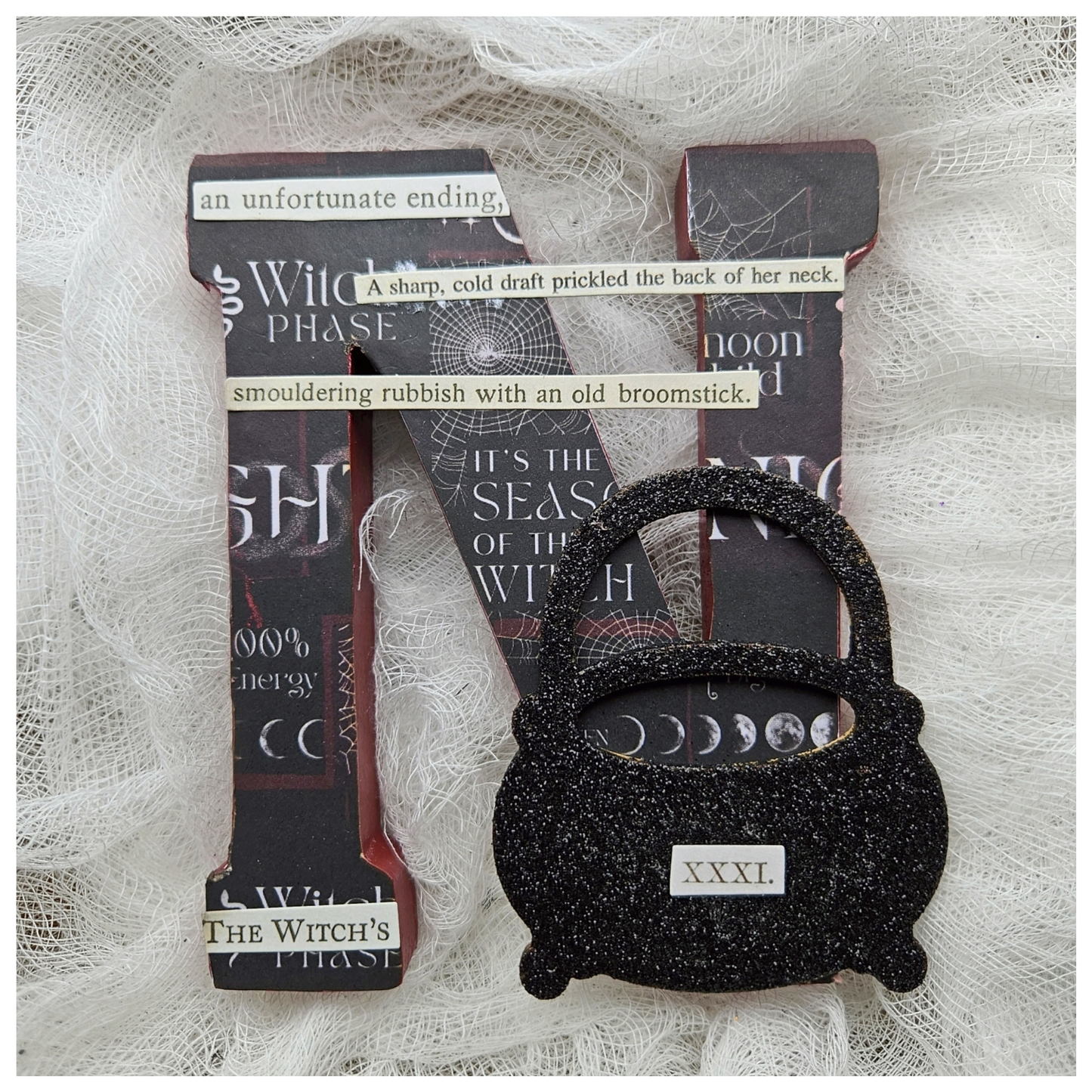 Witchy "HALLOWEEN" Wooden Stand Up Letters