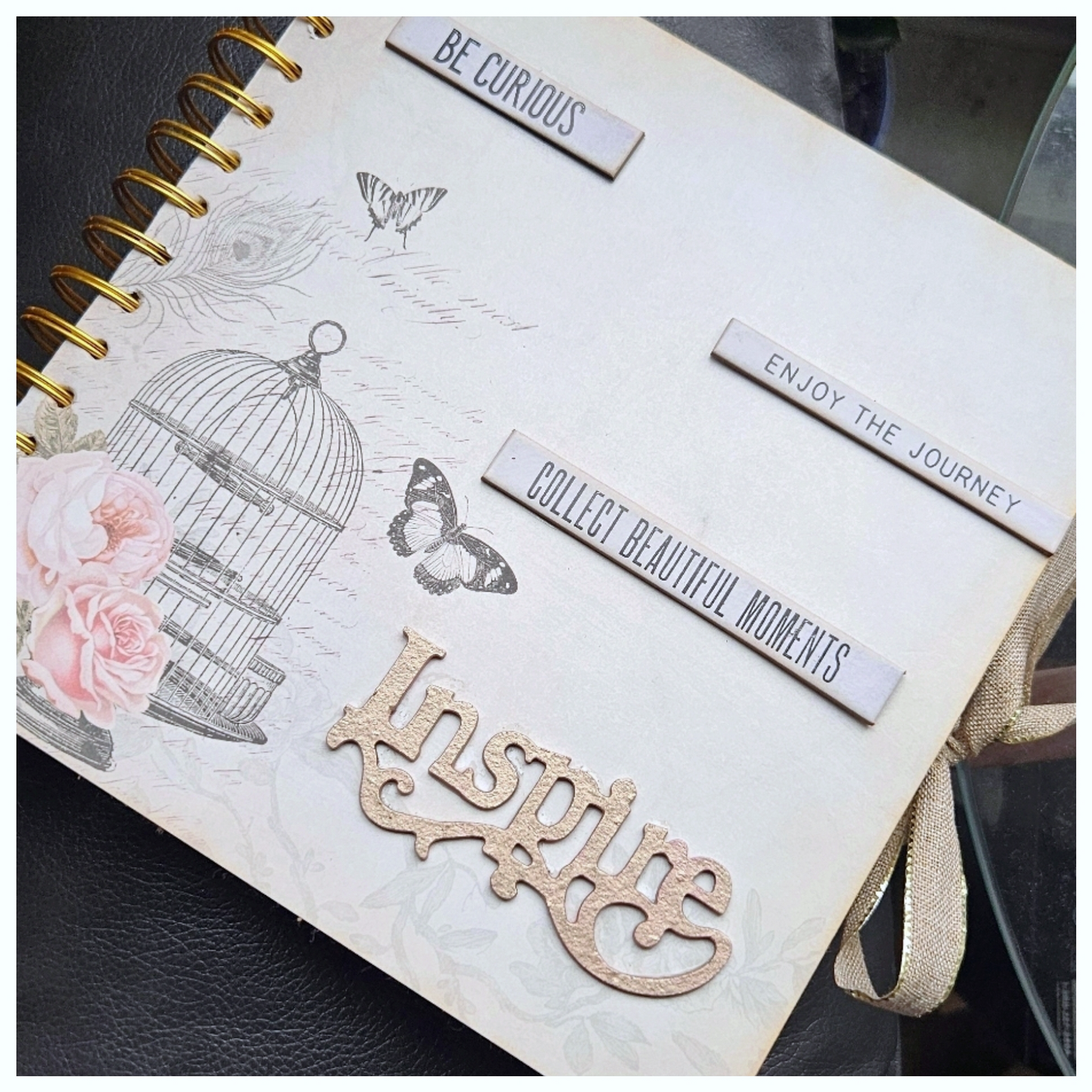 Vintage Pink Rose Junk Journal