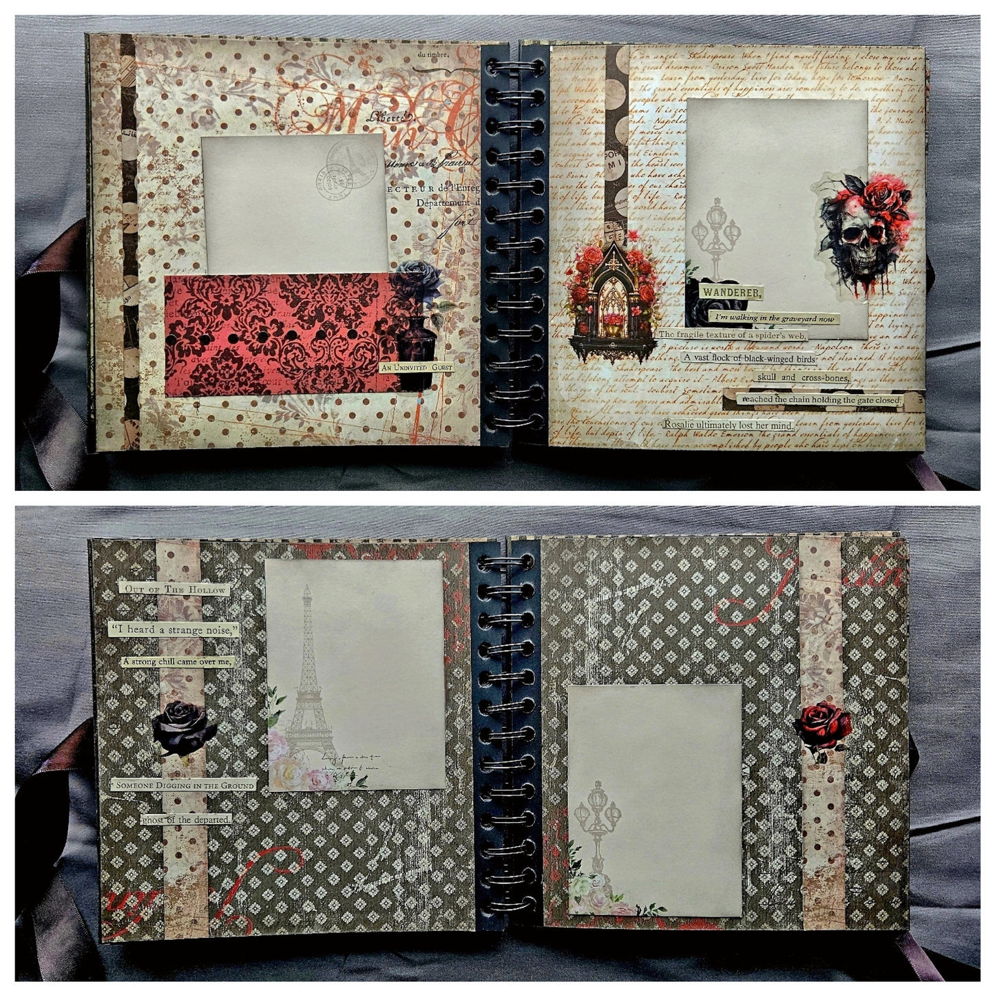 Black Goth Junk Journal
