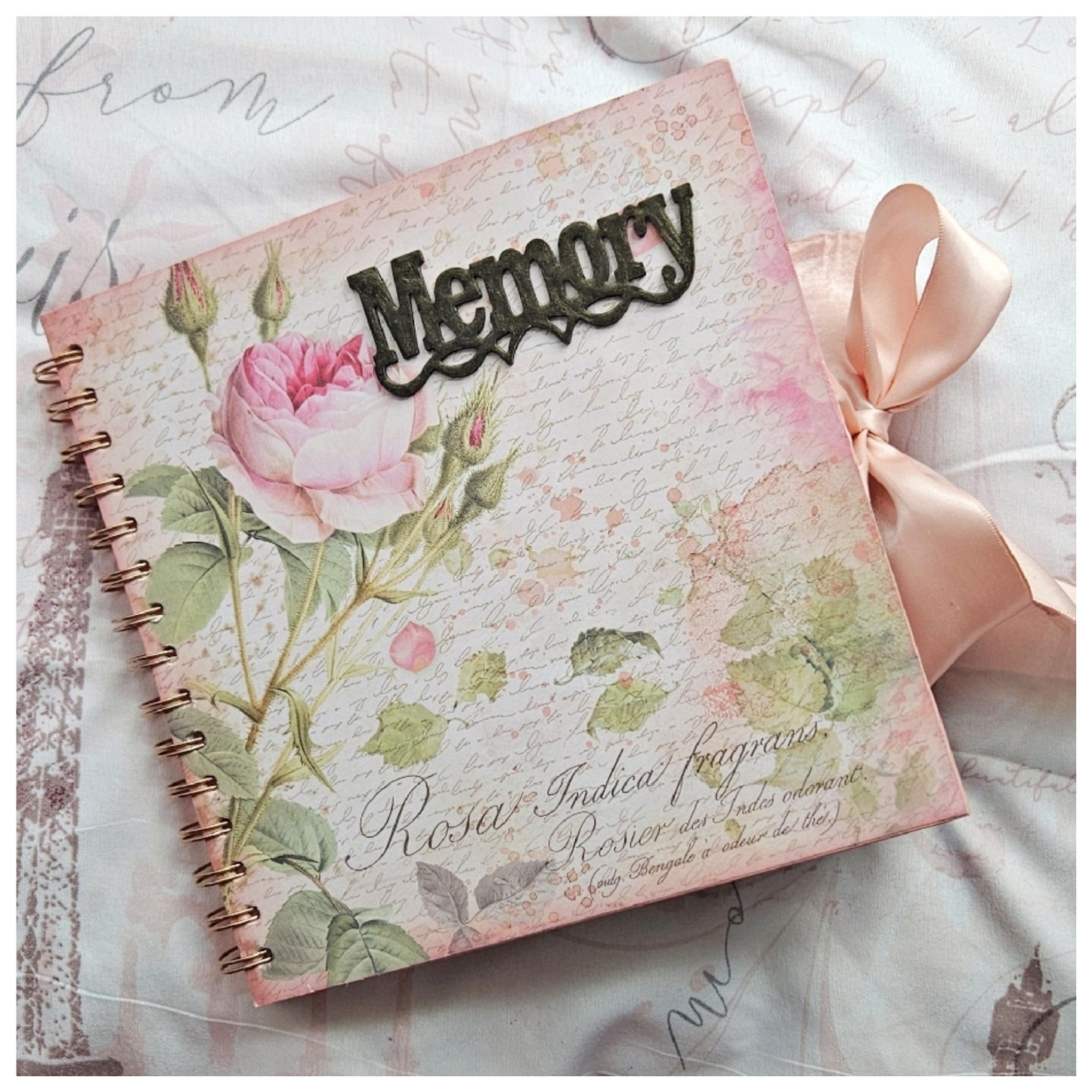 Pink Blooming Garden of Memories Junk Journal