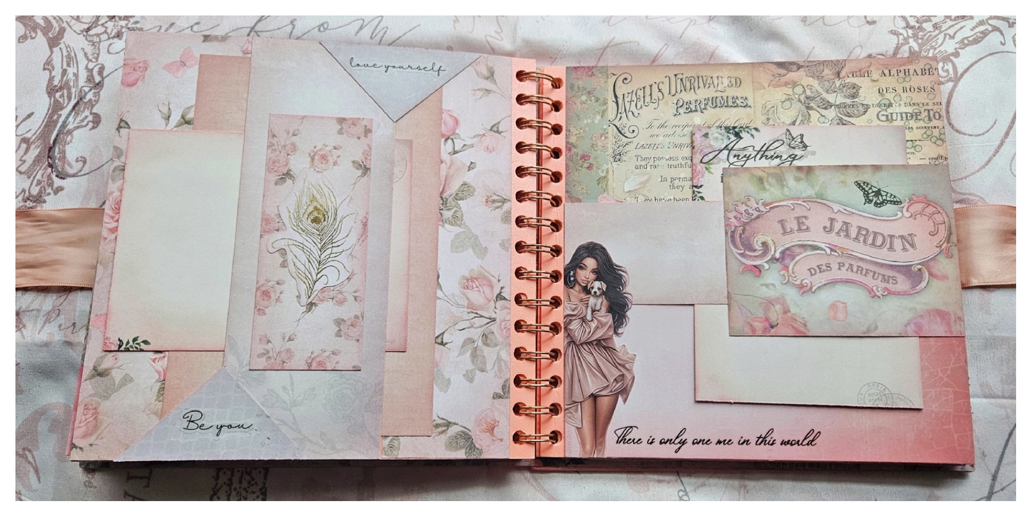 Pink Blooming Garden of Memories Junk Journal