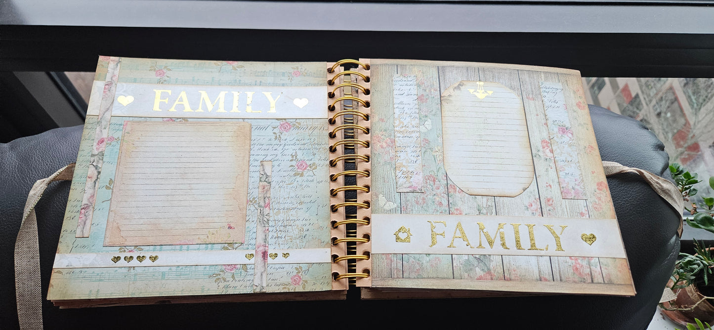 Vintage Pink Rose Junk Journal