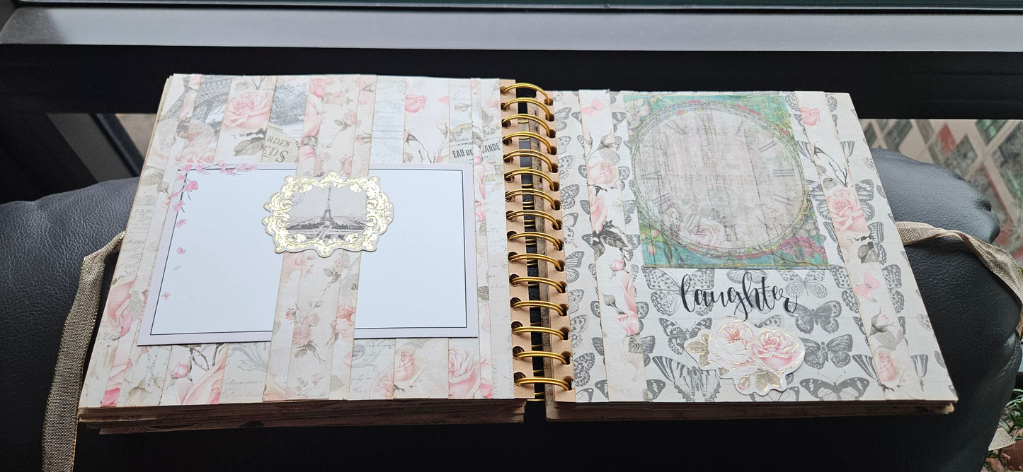 Vintage Pink Rose Junk Journal