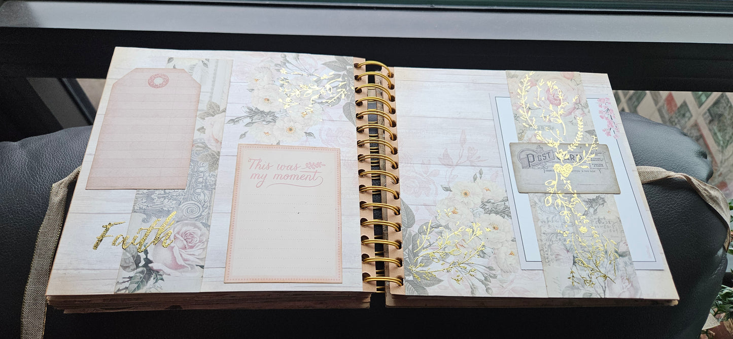 Vintage Pink Rose Junk Journal