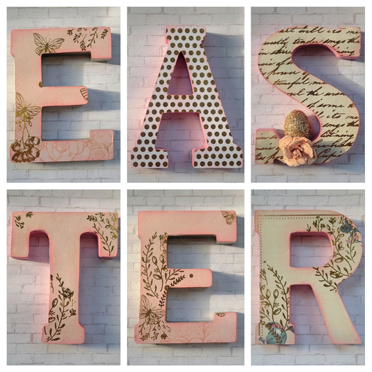 "EASTER" Wooden Stand Up Letters