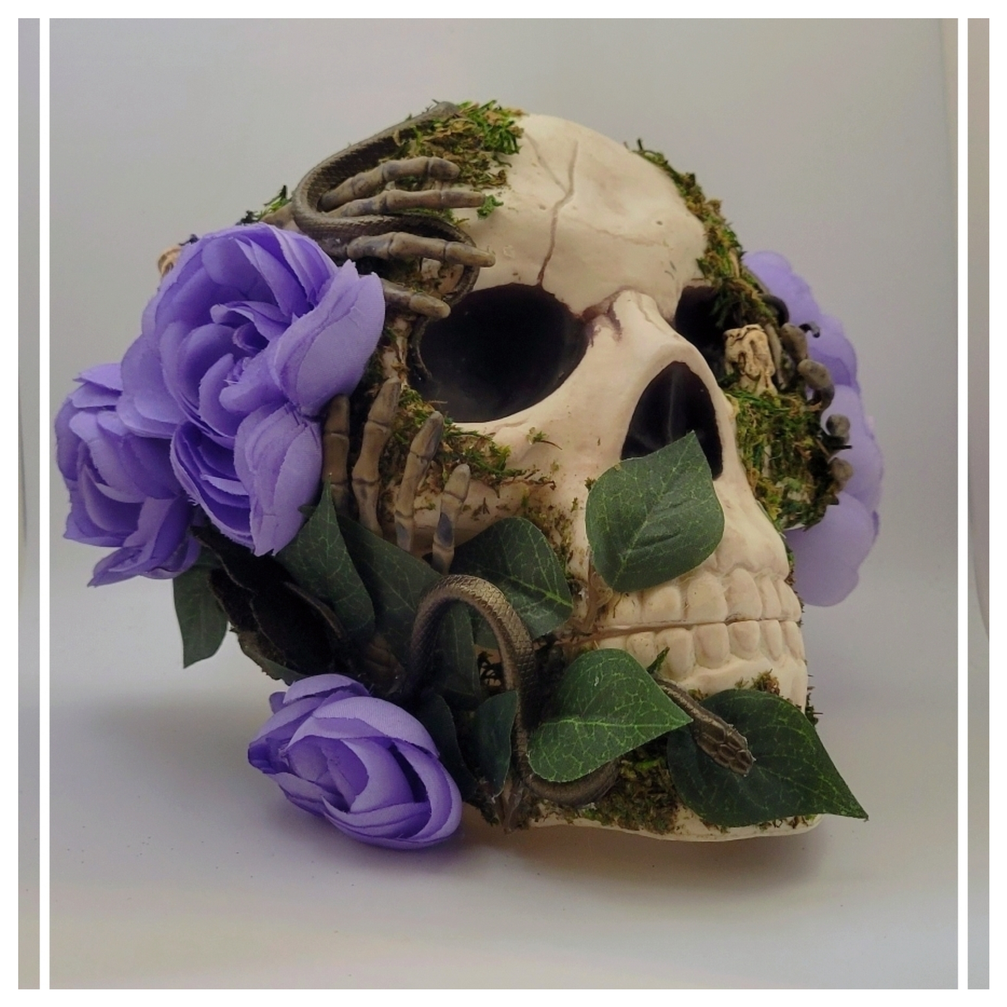 Purple Garden Halloween Skull