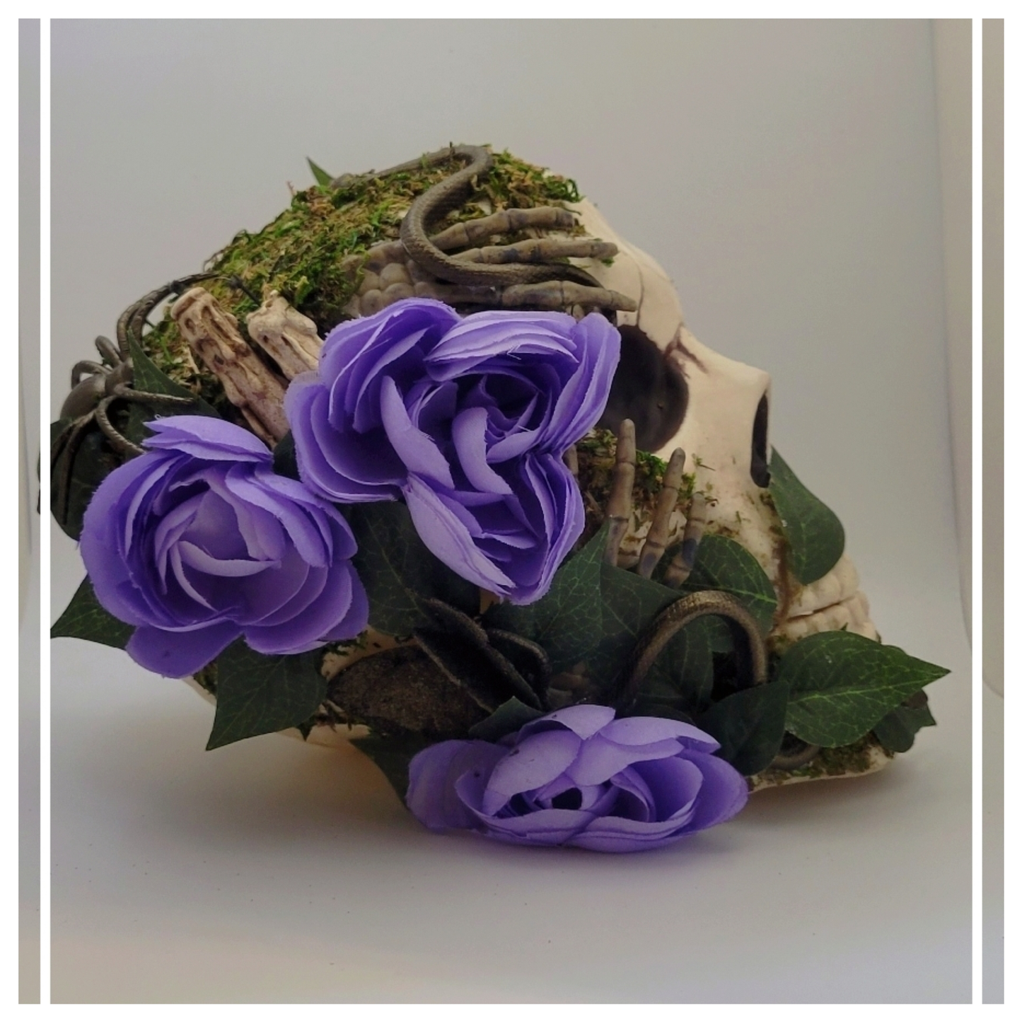 Purple Garden Halloween Skull