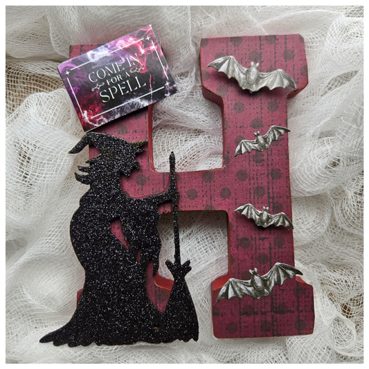Witchy "HALLOWEEN" Wooden Stand Up Letters