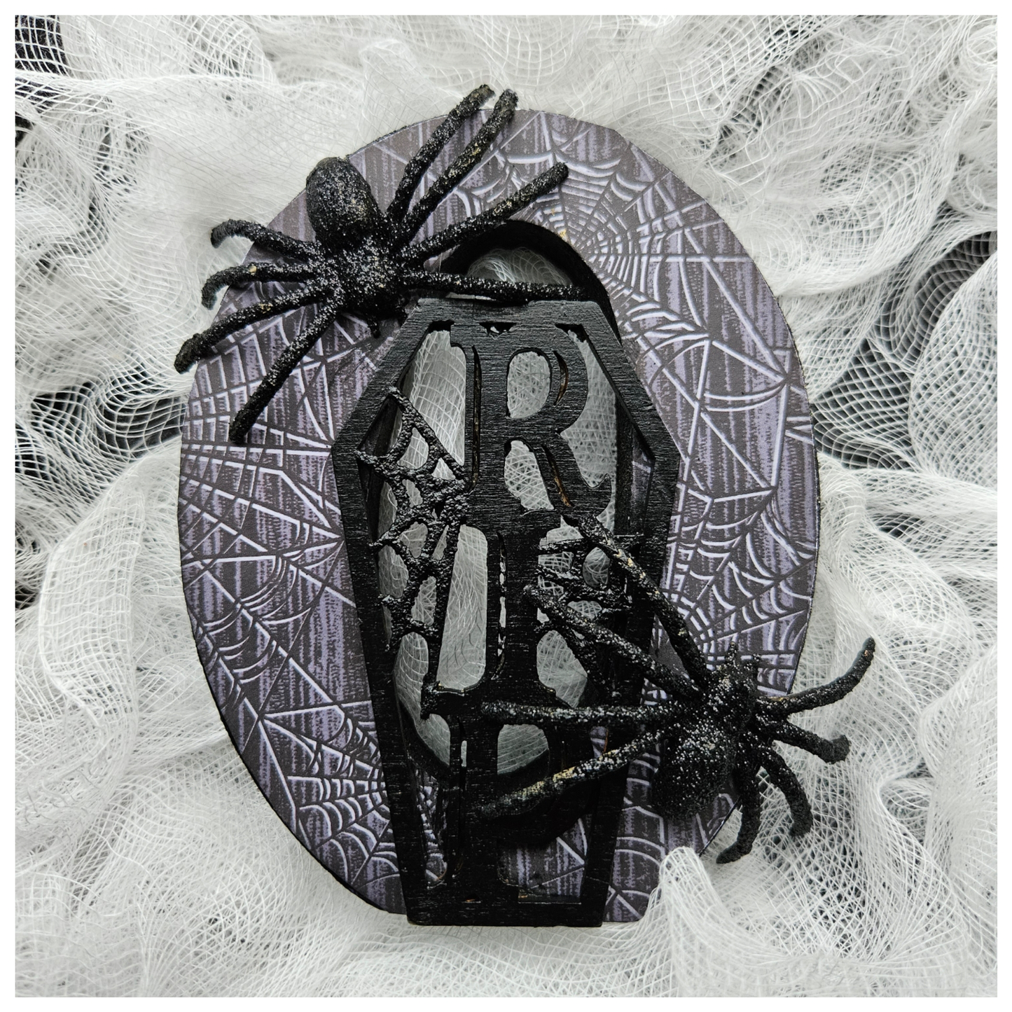 Black Skull "HALLOWEEN" Wooden Stand Up Letters