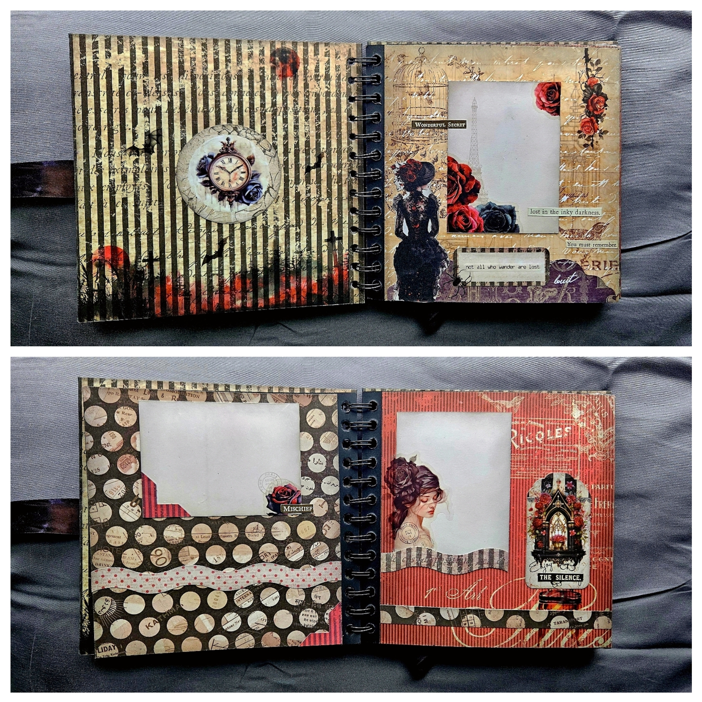 Black Goth Junk Journal