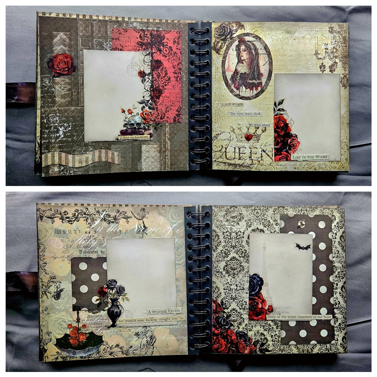 Black Goth Junk Journal