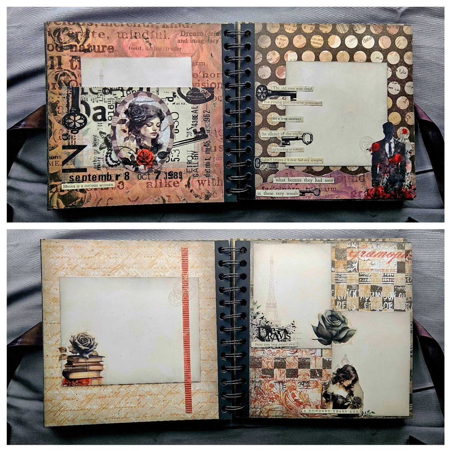 Black Goth Junk Journal