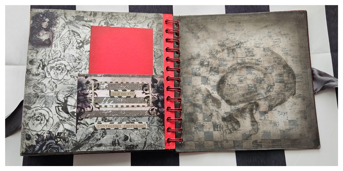 Gothic Red Rose Junk Journal