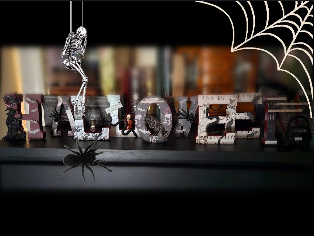 Witchy "HALLOWEEN" Wooden Stand Up Letters